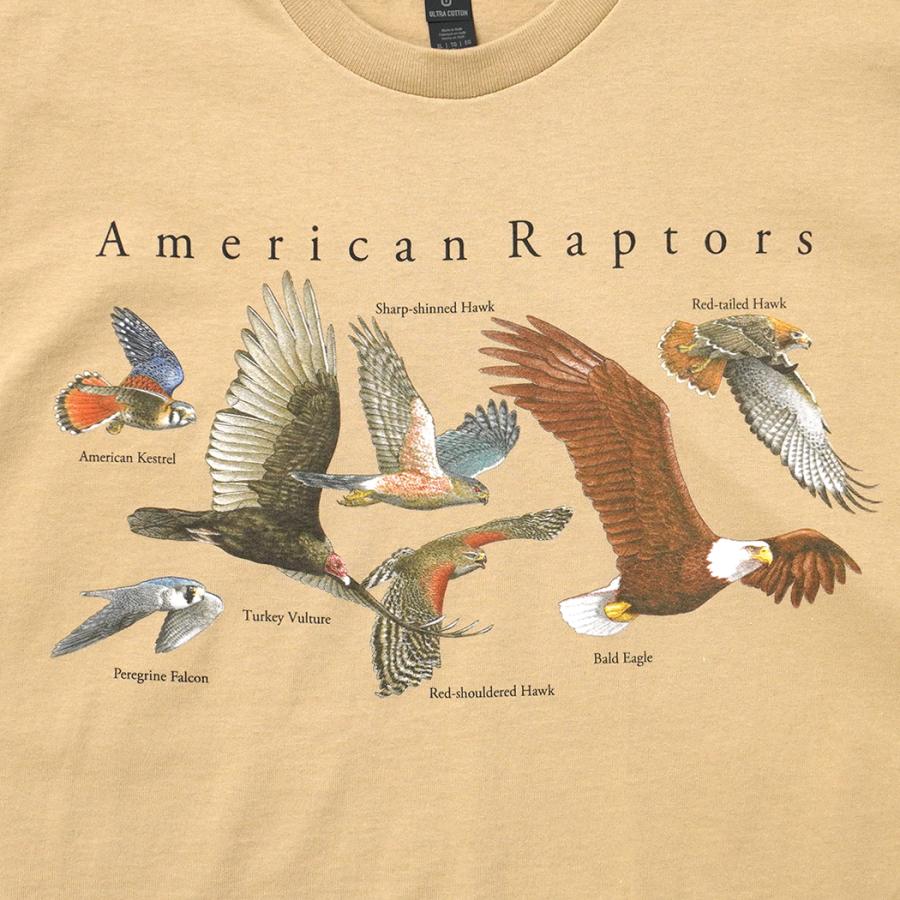 Atlas Screen Printing / American Raptors 猛禽類 プリントTシャツ - Tan タン Wild Cotton Tee |  | 03