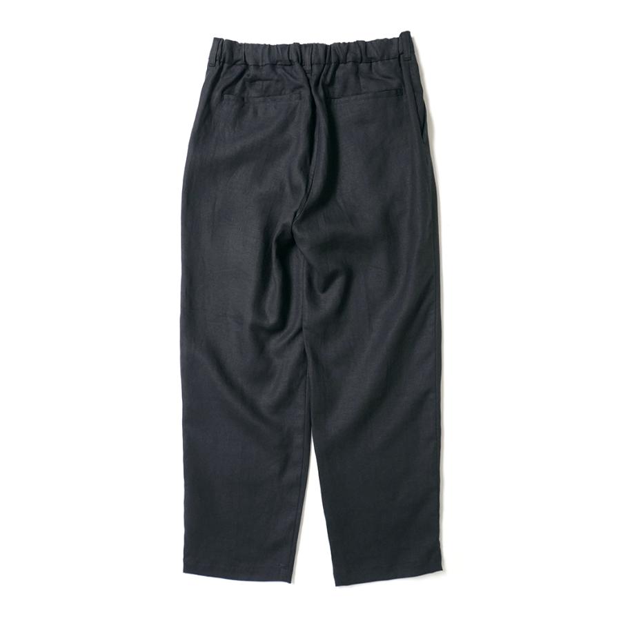 STILL BY HAND スティルバイハンド / PT02262 - CHARCOAL リネン ディープタックパンツ | STILL BY HAND | 01