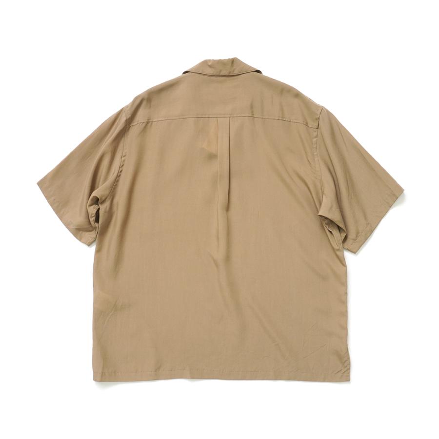STILL BY HAND スティルバイハンド / SH07262 - BEIGE リヨセル素材 半袖スキッパーシャツ | STILL BY HAND | 01