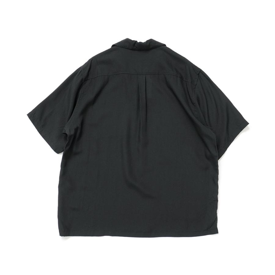 STILL BY HAND スティルバイハンド / SH07262 - CHARCOAL リヨセル素材 半袖スキッパーシャツ | STILL BY HAND | 01