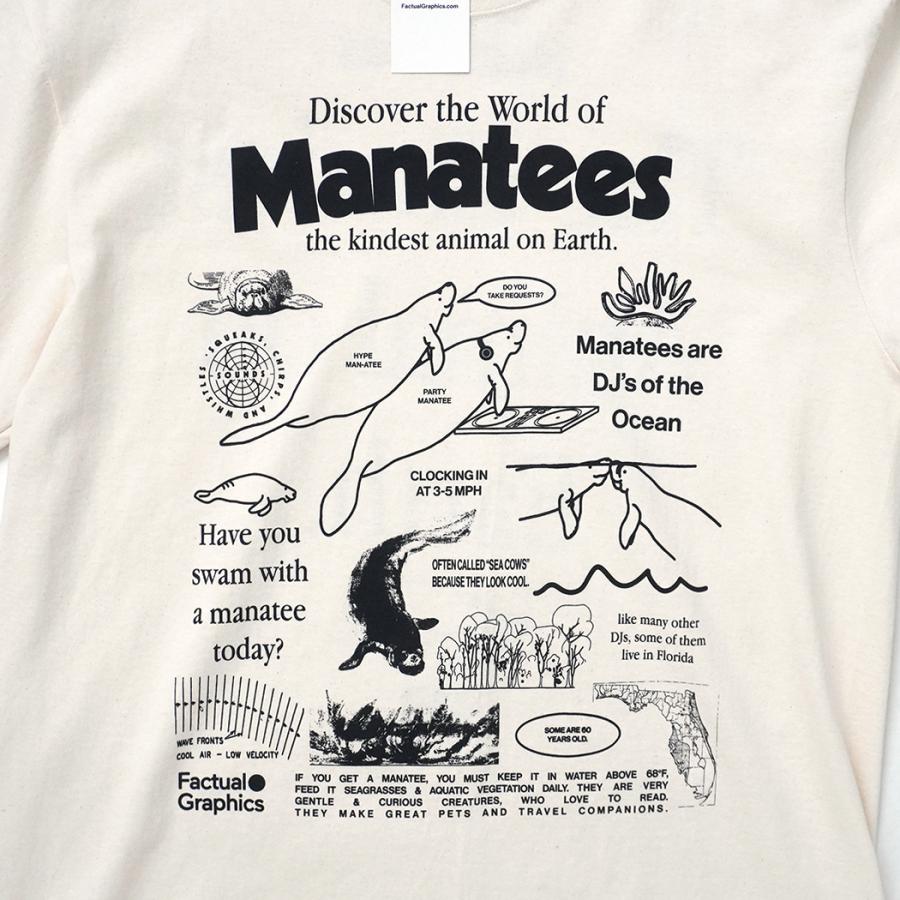 Factual Graphics / Manatees Shirt - Tan ファクチュアル グラフィックス マナティー ロングスリーブTシャツ タン ナチュラル |  | 02