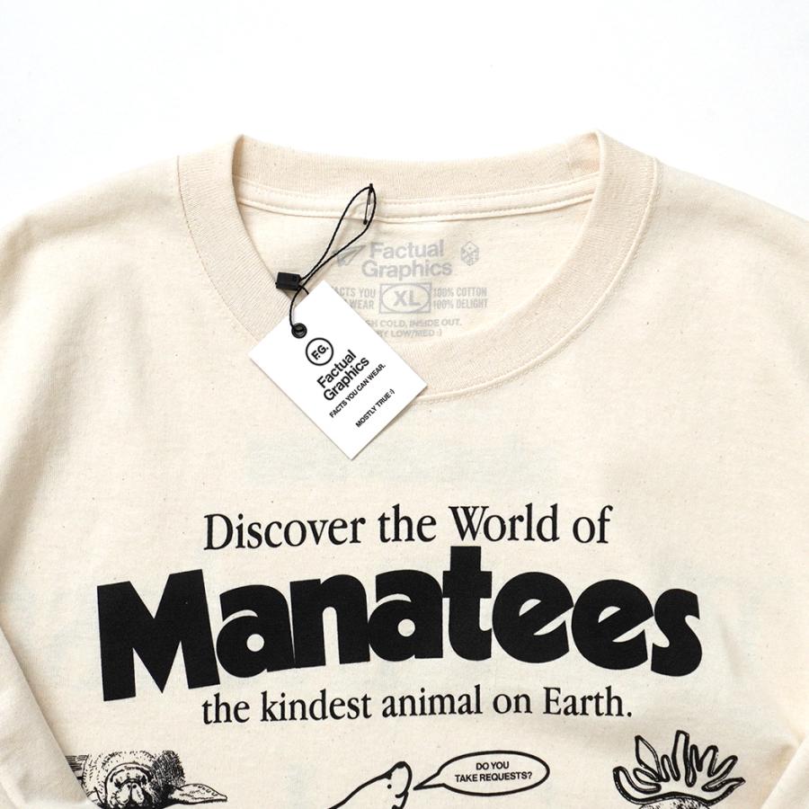 Factual Graphics / Manatees Shirt - Tan ファクチュアル グラフィックス マナティー ロングスリーブTシャツ タン ナチュラル |  | 04