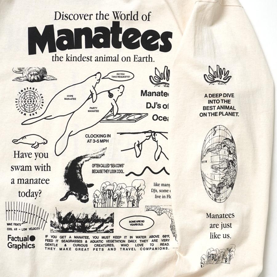Factual Graphics / Manatees Shirt - Tan ファクチュアル グラフィックス マナティー ロングスリーブTシャツ タン ナチュラル |  | 05