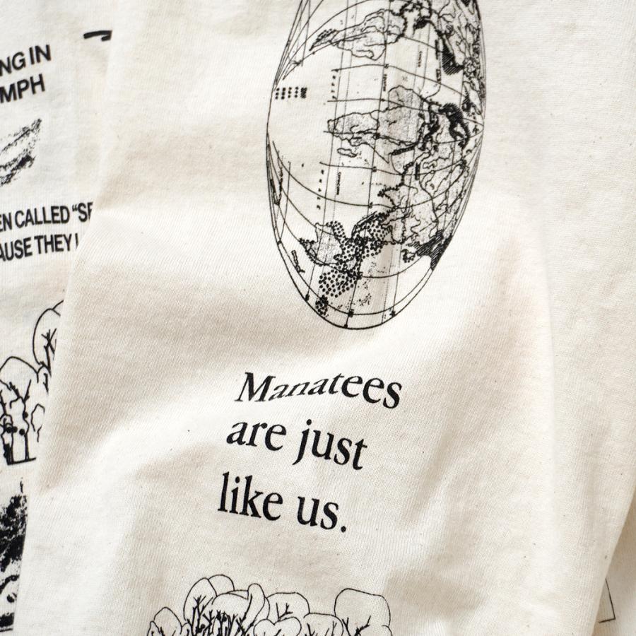 Factual Graphics / Manatees Shirt - Tan ファクチュアル グラフィックス マナティー ロングスリーブTシャツ タン ナチュラル |  | 06