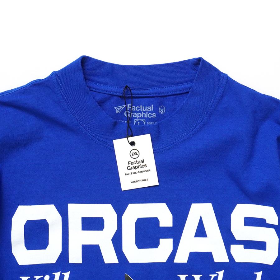 Factual Graphics / Orca Facts T-Shirt ファクチュアル グラフィックス オルカ Tシャツ シャチ ブルー |  | 03