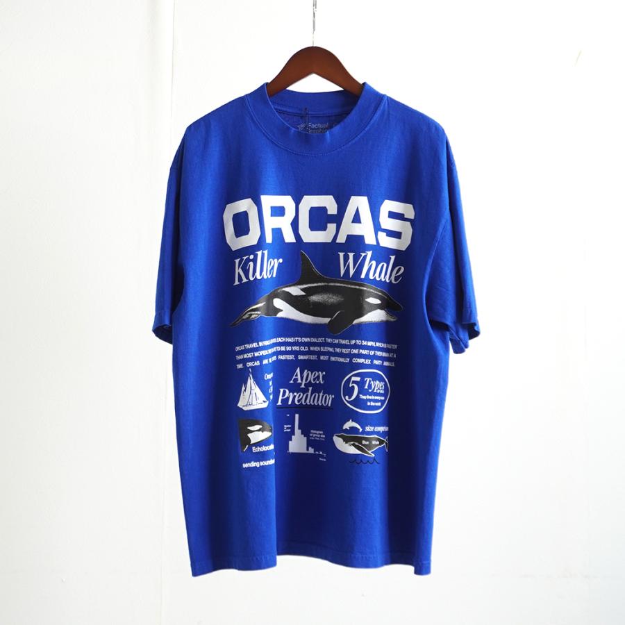 Factual Graphics / Orca Facts T-Shirt ファクチュアル グラフィックス オルカ Tシャツ シャチ ブルー |  | 07