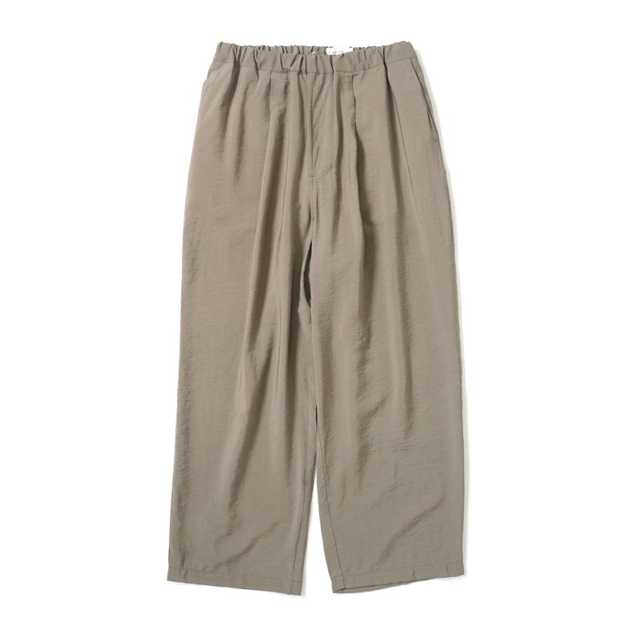 STILL BY HAND スティルバイハンド / PT06262 - KHAKI BEIGE レーヨン／ナイロン／リネン ワイドイージーパンツ | STILL BY HAND