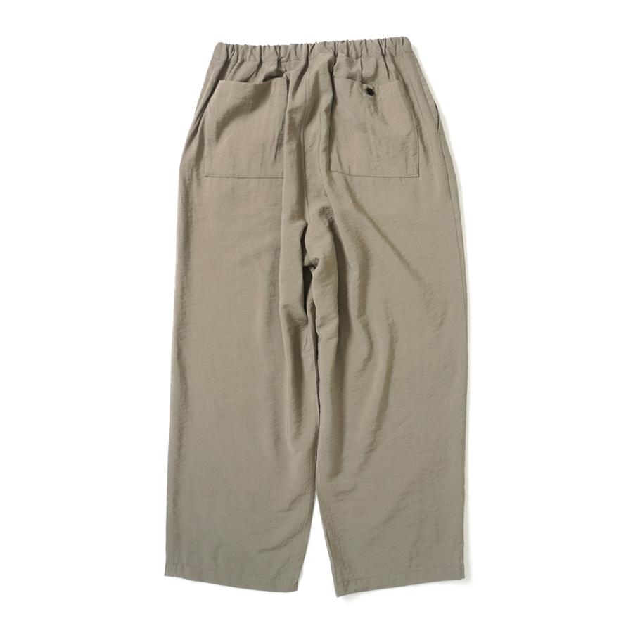 STILL BY HAND スティルバイハンド / PT06262 - KHAKI BEIGE レーヨン／ナイロン／リネン ワイドイージーパンツ | STILL BY HAND | 01