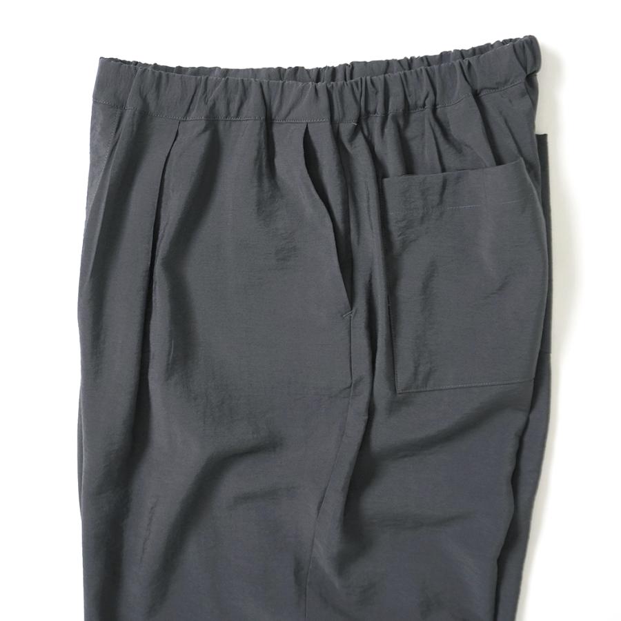 STILL BY HAND スティルバイハンド / PT06262 - SLATE GREY レーヨン／ナイロン／リネン ワイドイージーパンツ | STILL BY HAND | 03
