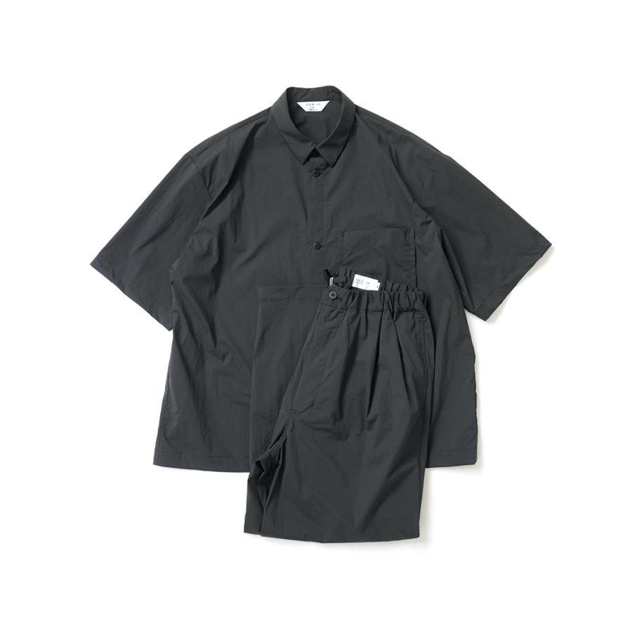 STILL BY HAND スティルバイハンド / SH02262 - CHARCOAL ナイロン／ポリウレタン 半袖シャツ | STILL BY HAND | 05