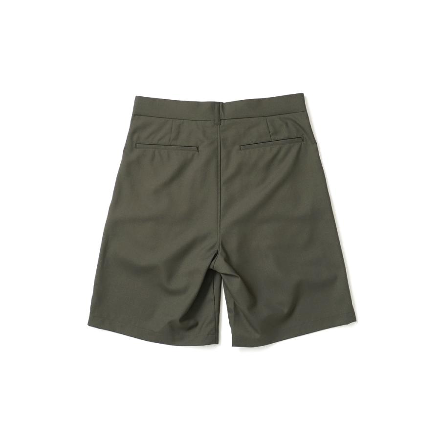 STILL BY HAND スティルバイハンド / PT10262 - OLIVE サマーウール 2タックショーツ | STILL BY HAND | 01