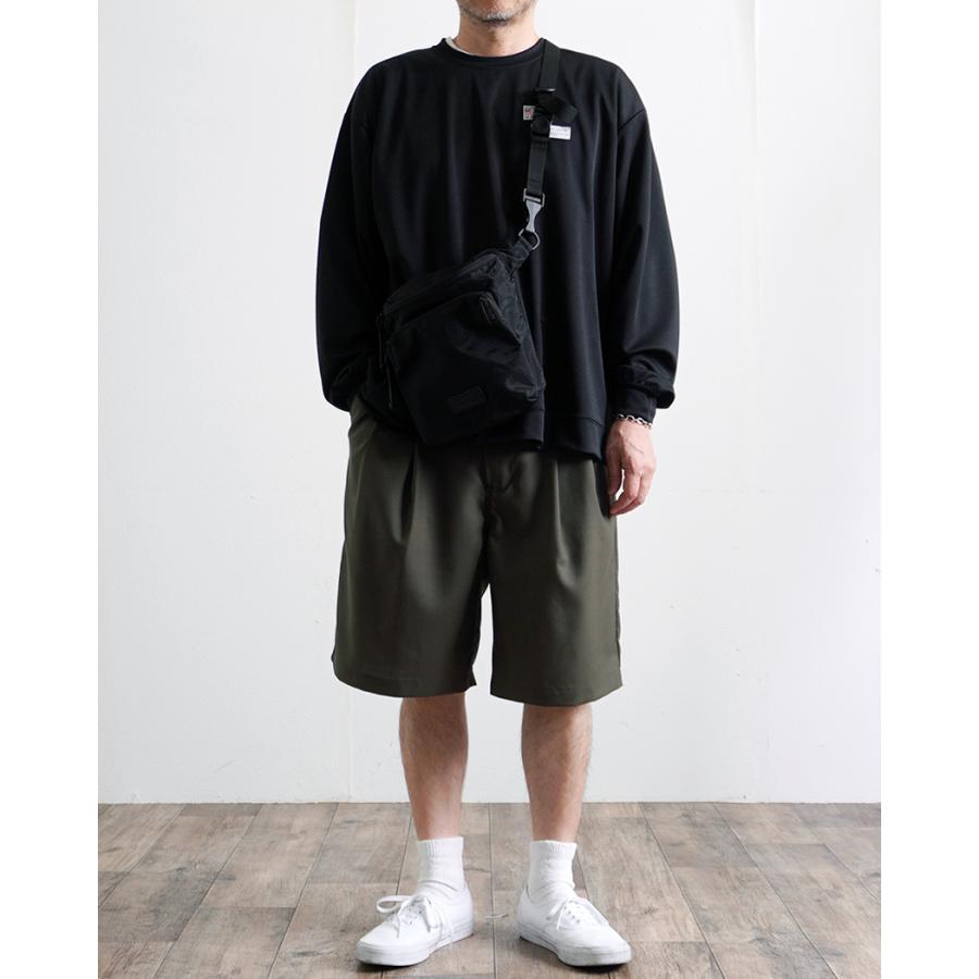 STILL BY HAND スティルバイハンド / PT10262 - OLIVE サマーウール 2タックショーツ | STILL BY HAND | 05