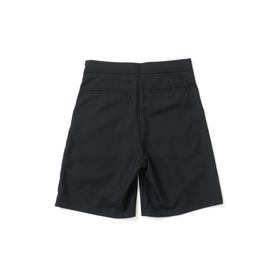 STILL BY HAND スティルバイハンド / PT10262 - BLACK サマーウール 2タックショーツ | STILL BY HAND | 01