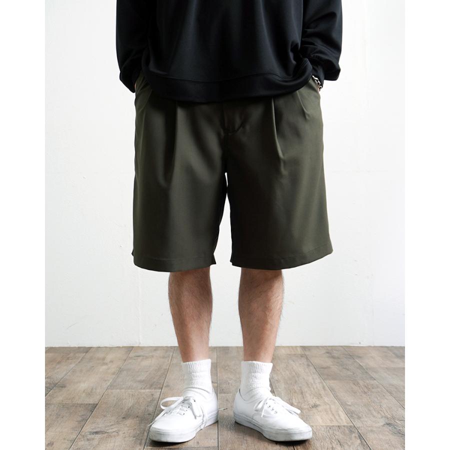 STILL BY HAND スティルバイハンド / PT10262 - BLACK サマーウール 2タックショーツ | STILL BY HAND | 08