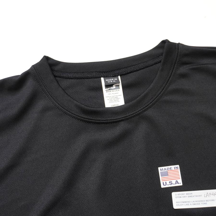 SMOKE T ONE / D-SPORT WEAR / HIGH MOCK DRY SWEATSHIRT - Black ドライメッシュ カットソー ブラック |  | 02