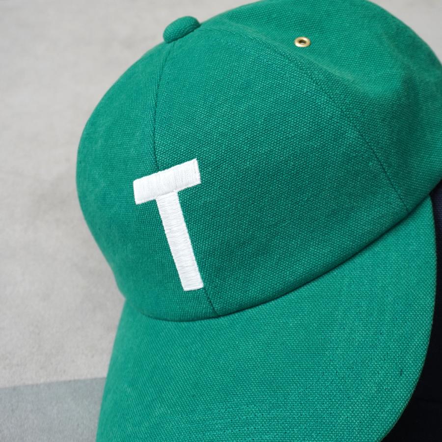 Trad Marks / T LOGO 6P LONG BILL CAP Bio Canvas - Green 6パネル ロングビルキャップ バイオキャンバス イニシャル |  | 03