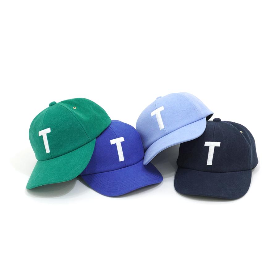 Trad Marks / T LOGO 6P LONG BILL CAP Bio Canvas - Green 6パネル ロングビルキャップ バイオキャンバス イニシャル |  | 07