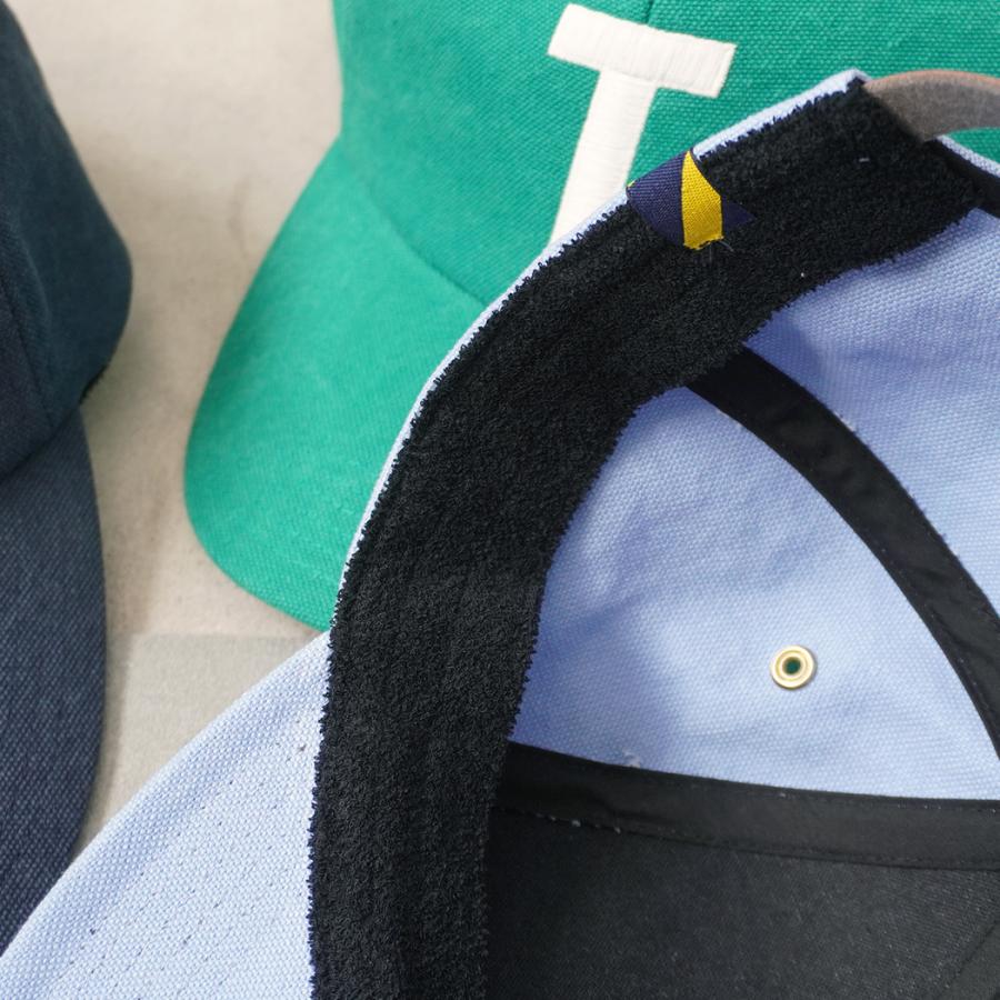 Trad Marks / T LOGO 6P LONG BILL CAP Bio Canvas - Green 6パネル ロングビルキャップ バイオキャンバス イニシャル |  | 06