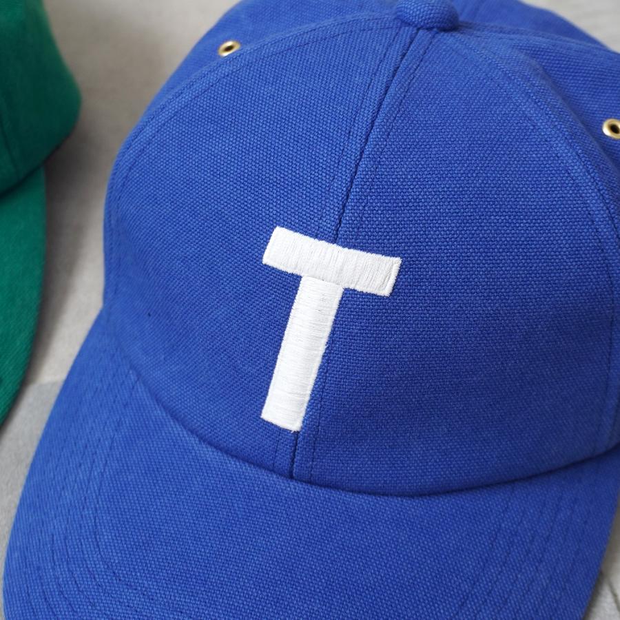 Trad Marks / T LOGO 6P LONG BILL CAP Bio Canvas - Royal Blue 6パネル ロングビルキャップ バイオキャンバス イニシャル |  | 03