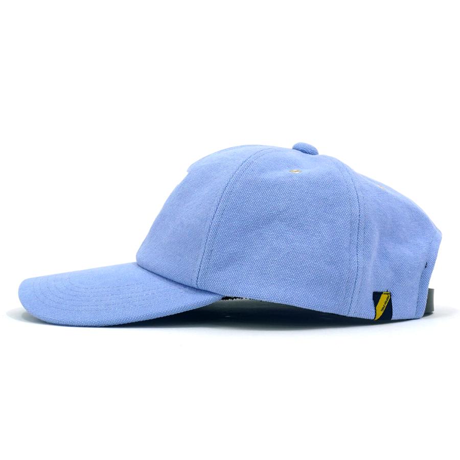 Trad Marks / T LOGO 6P LONG BILL CAP Bio Canvas - Sax Blue 6パネル ロングビルキャップ バイオキャンバス イニシャル |  | 01
