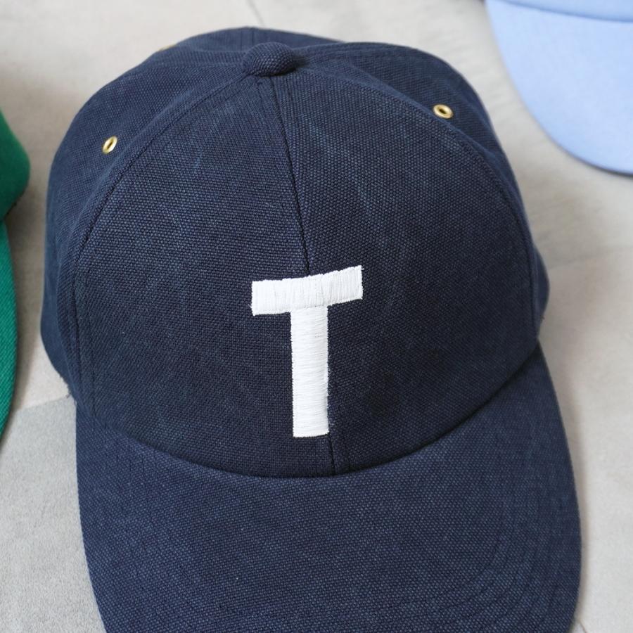 Trad Marks / T LOGO 6P LONG BILL CAP Bio Canvas - Navy 6パネル ロングビルキャップ バイオキャンバス イニシャル |  | 03