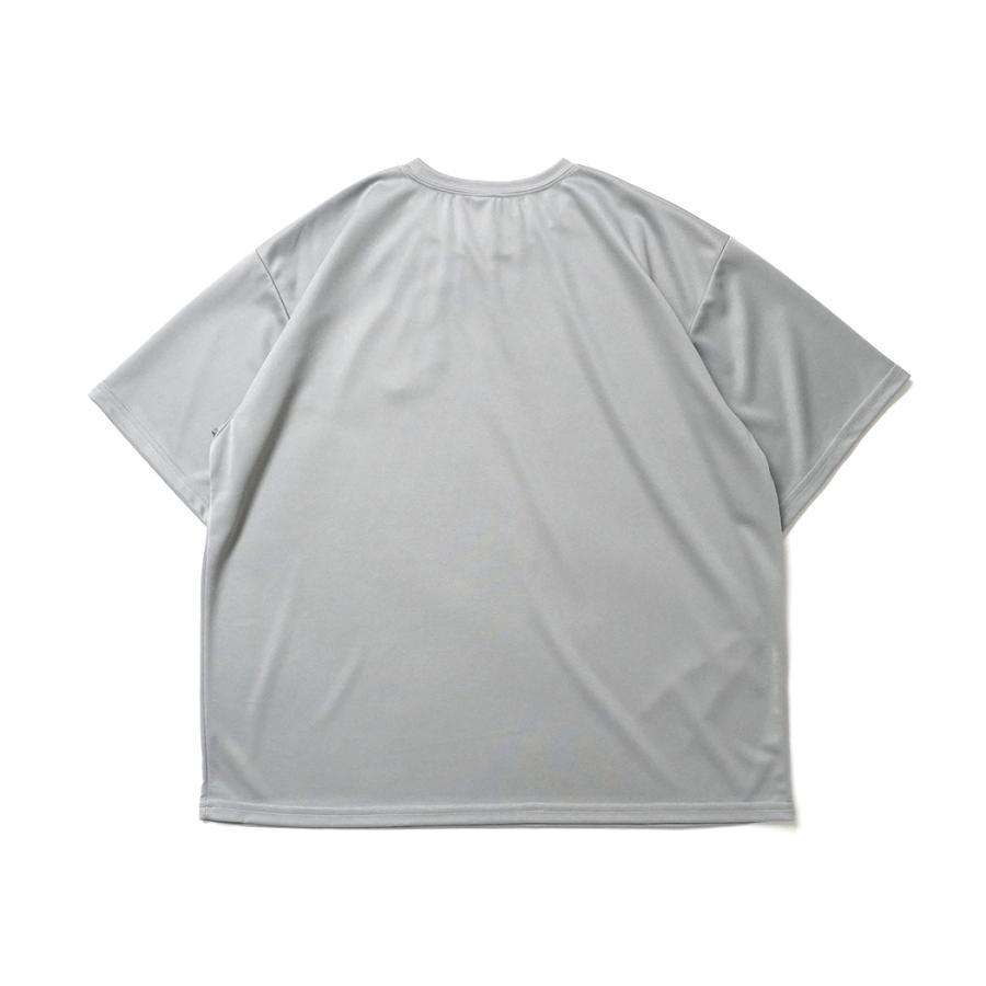 SMOKE T ONE / D-SPORT WEAR / HIGH MOCK DRY TEE - L.Grey ドライメッシュ 半袖Tシャツ ライトグレー |  | 01