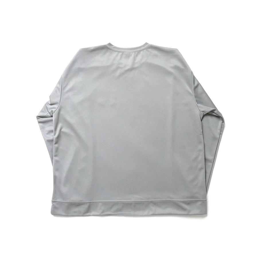 SMOKE T ONE / D-SPORT WEAR / HIGH MOCK DRY SWEATSHIRT - L.Grey ドライメッシュ カットソー ライトグレー |  | 01