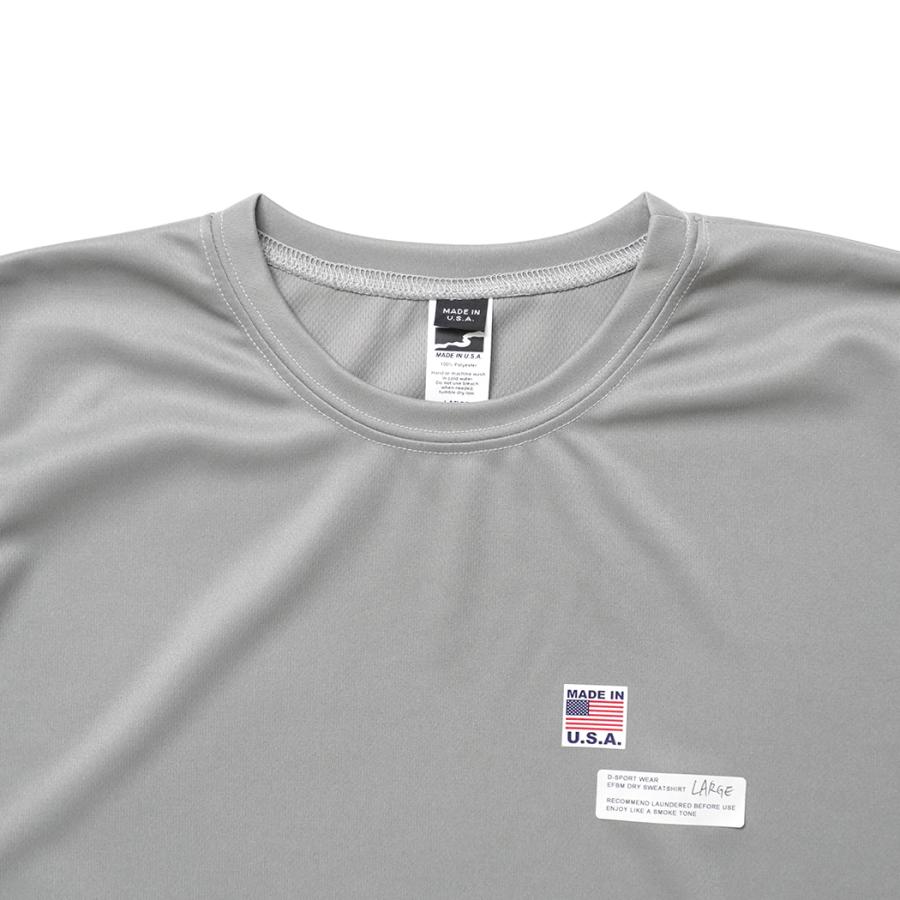 SMOKE T ONE / D-SPORT WEAR / HIGH MOCK DRY SWEATSHIRT - L.Grey ドライメッシュ カットソー ライトグレー |  | 02