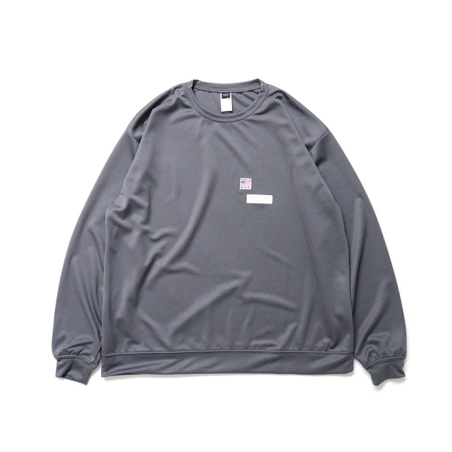 SMOKE T ONE / D-SPORT WEAR / HIGH MOCK DRY SWEATSHIRT - Charcoal ドライメッシュ カットソー チャコール | 