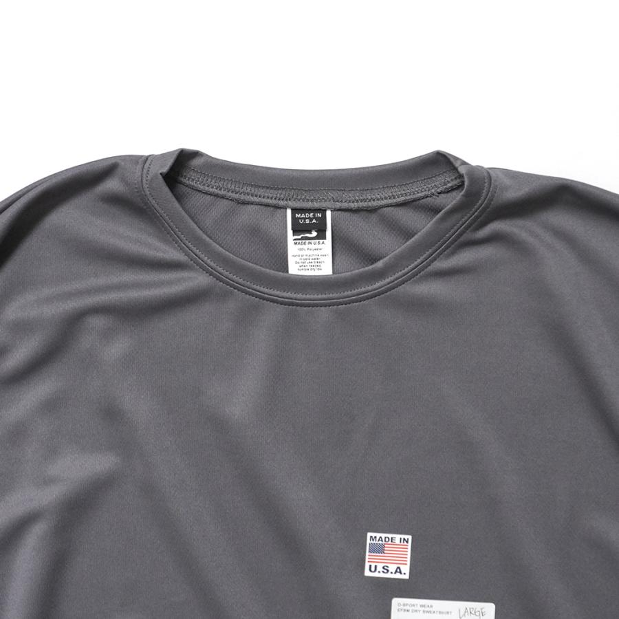 SMOKE T ONE / D-SPORT WEAR / HIGH MOCK DRY SWEATSHIRT - Charcoal ドライメッシュ カットソー チャコール |  | 02