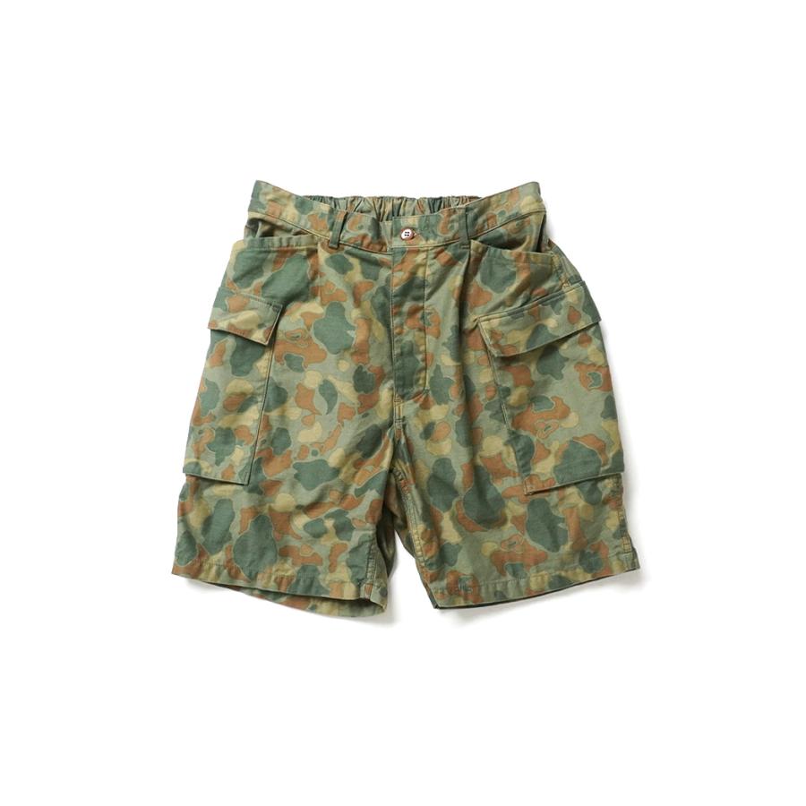 HEXICO / SIDE CARGO SHORTS - DEAD STOCK BACK SATIN FROG SKIN CAMO カーゴショーツ |  | 01