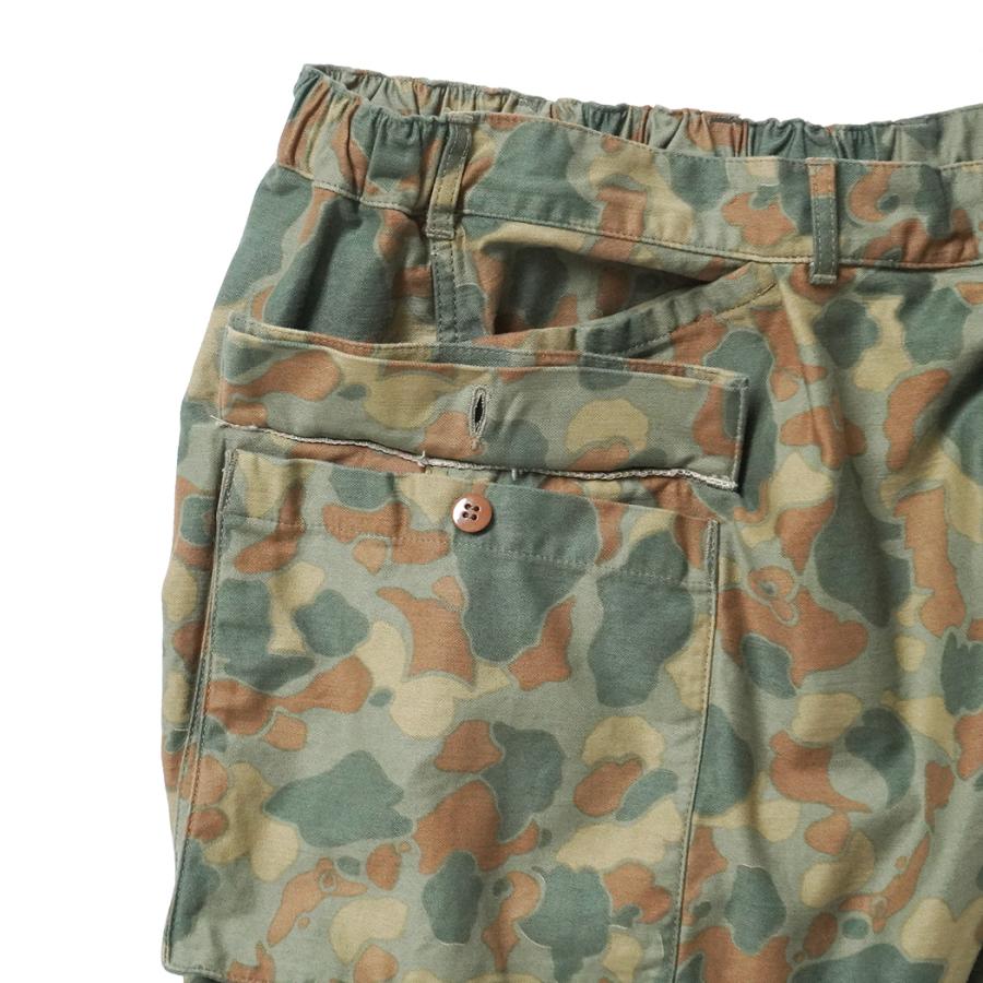HEXICO / SIDE CARGO SHORTS - DEAD STOCK BACK SATIN FROG SKIN CAMO カーゴショーツ |  | 04
