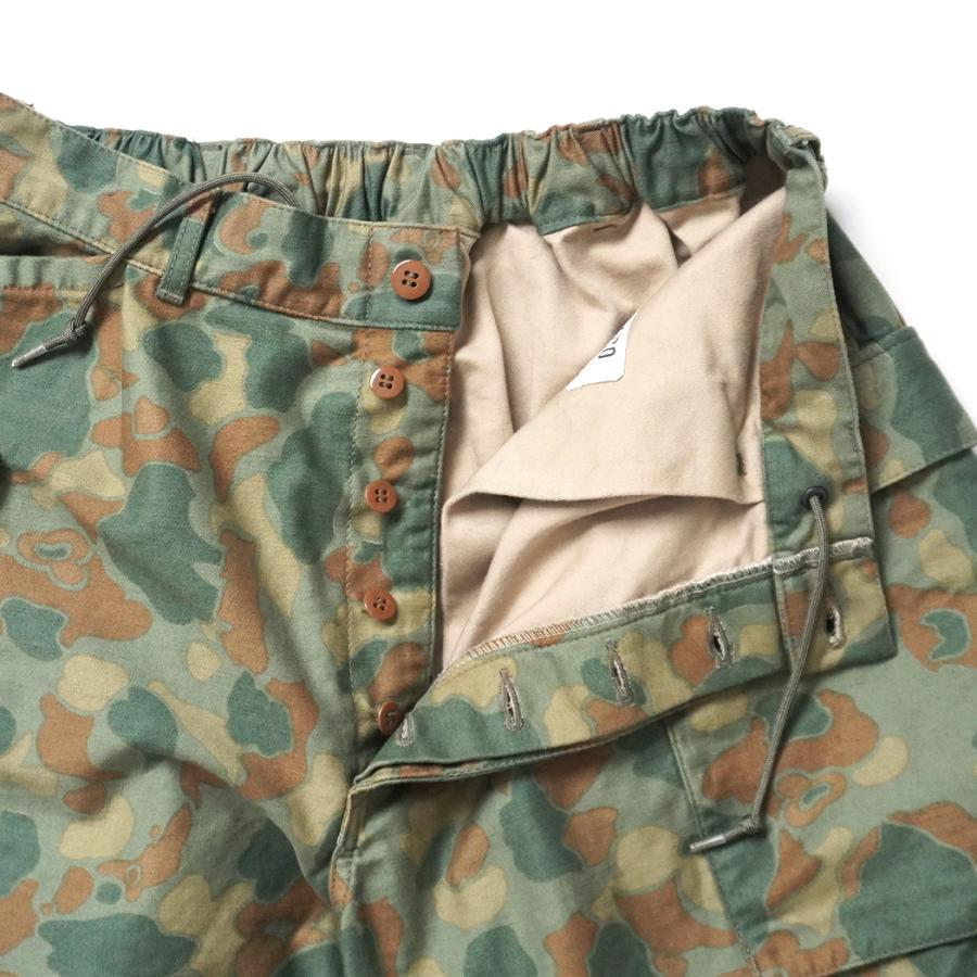 HEXICO / SIDE CARGO SHORTS - DEAD STOCK BACK SATIN FROG SKIN CAMO カーゴショーツ |  | 06