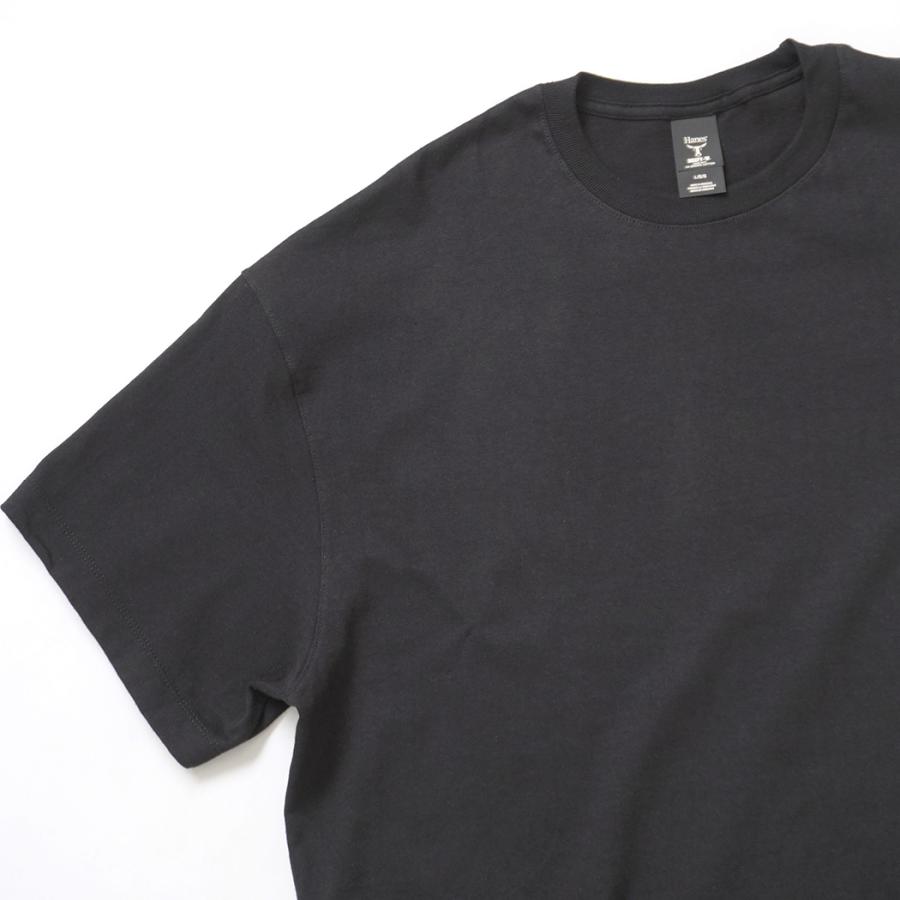 Hanes / Beefy-T Retro Street T-Shirt 5180R - Black ヘインズ USA企画 レトロストリートTシャツ | Hanes | 03