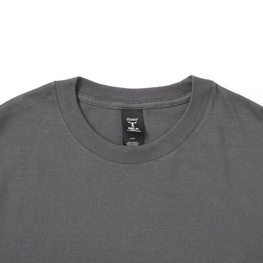 Hanes / Beefy-T Retro Street T-Shirt 5180R - Smoke Gray ヘインズ USA企画 レトロストリートTシャツ | Hanes | 02