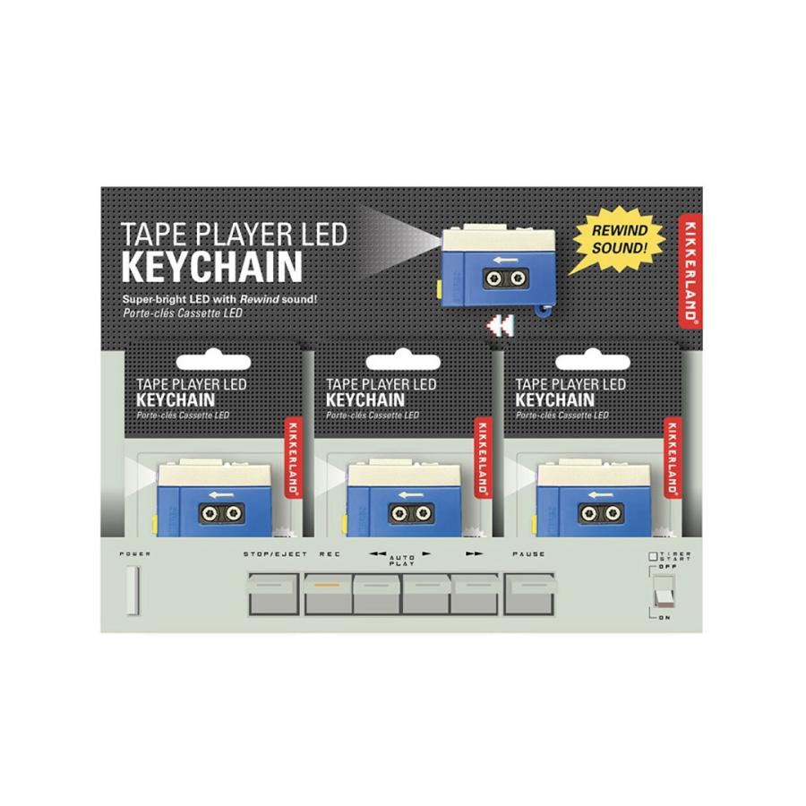 KIKKERLAND / Tape Player LED Keychain テーププレイヤー LEDキーチェーン | KIKKERLAND | 04