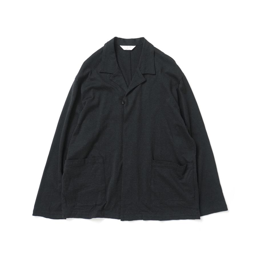 STILL BY HAND スティルバイハンド / CS03263 - CHARCOAL ワンボタン カットソー カーディガン Single button cardigan | STILL BY HAND