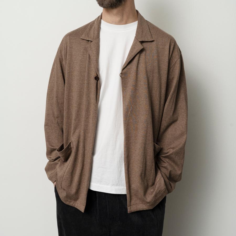 STILL BY HAND スティルバイハンド / CS03263 - CHARCOAL ワンボタン カットソー カーディガン Single button cardigan | STILL BY HAND | 05