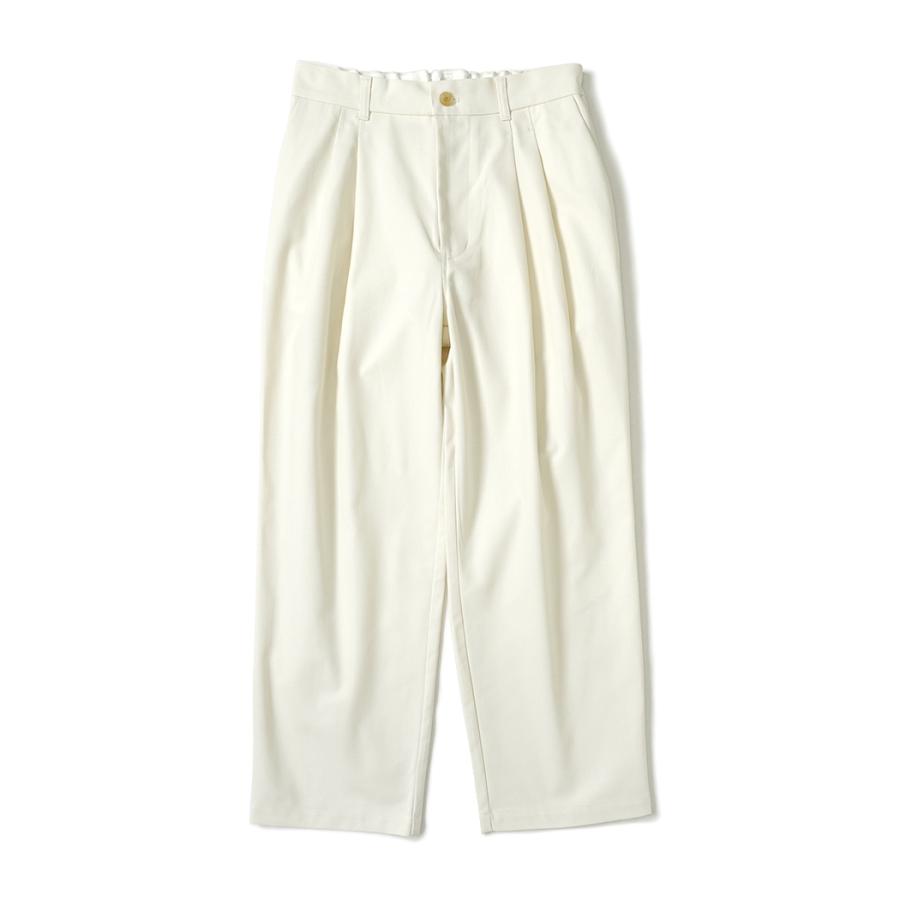 STILL BY HAND スティルバイハンド / PT05263 - IVORY コットンツイル ディープタックパンツ Deep tuck pressed pants | STILL BY HAND