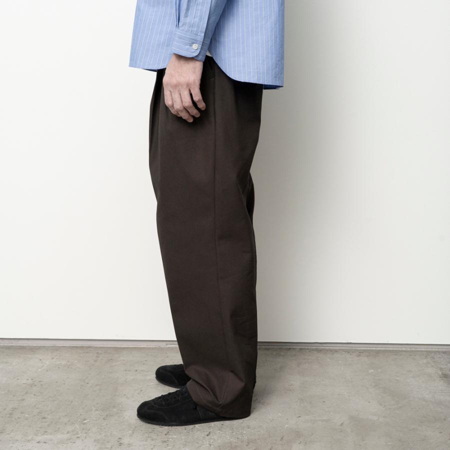 STILL BY HAND スティルバイハンド / PT05263 - IVORY コットンツイル ディープタックパンツ Deep tuck pressed pants | STILL BY HAND | 06