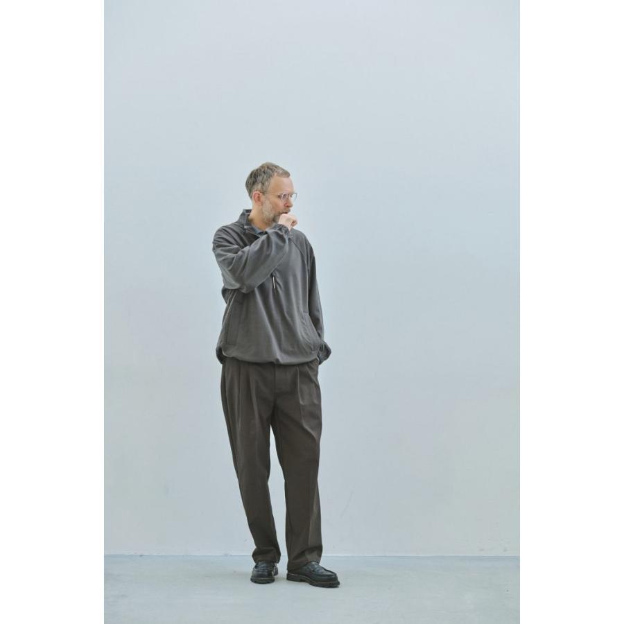 STILL BY HAND スティルバイハンド / PT05263 - DARK BROWN コットンツイル ディープタックパンツ Deep tuck pressed pants | STILL BY HAND | 07