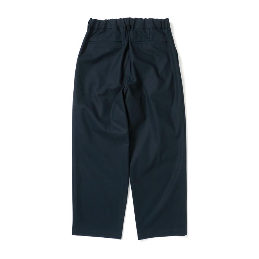 STILL BY HAND スティルバイハンド / PT05263 - BLACK NAVY コットンツイル ディープタックパンツ Deep tuck pressed pants | STILL BY HAND | 01