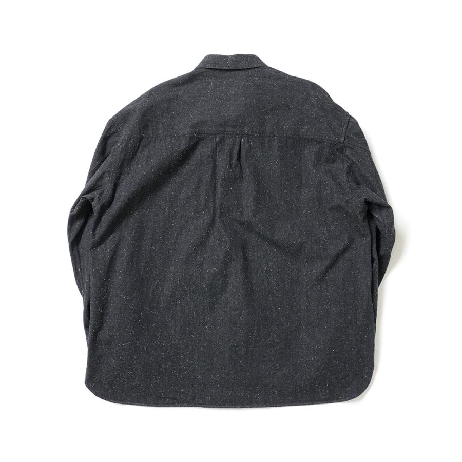 STILL BY HAND スティルバイハンド / SH01263 - CHARCOAL シルクネップ オーバーシャツ Silk nep over shirt | STILL BY HAND | 01