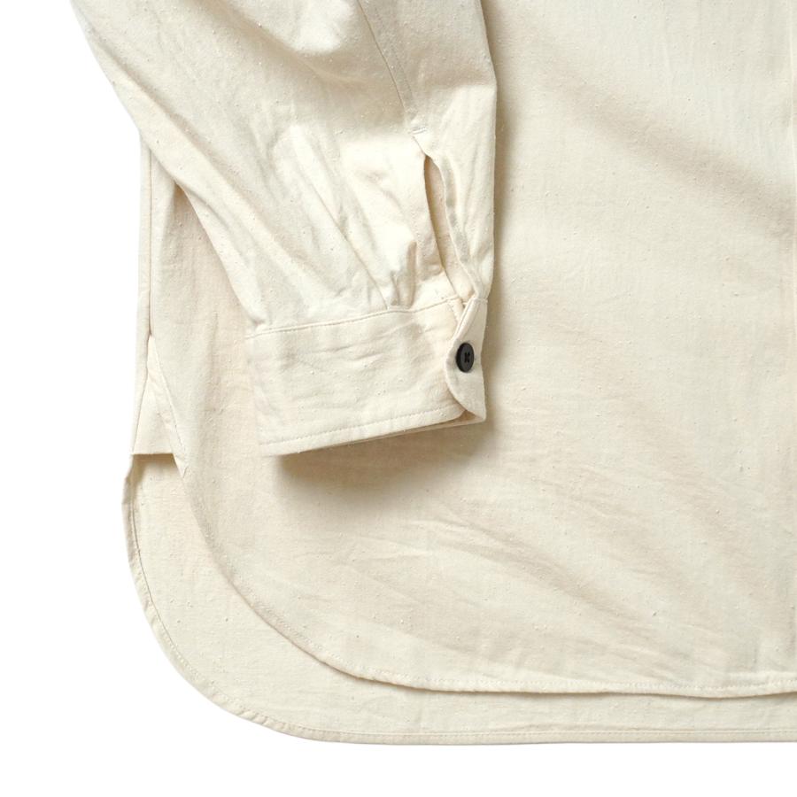 STILL BY HAND スティルバイハンド / SH01263 - ECRU シルクネップ オーバーシャツ Silk nep over shirt | STILL BY HAND | 03