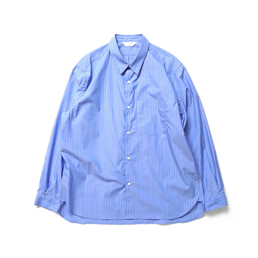 STILL BY HAND スティルバイハンド / SH00221 - BLUE STRIPE レギュラーカラーシャツ Regular collar shirt | STILL BY HAND