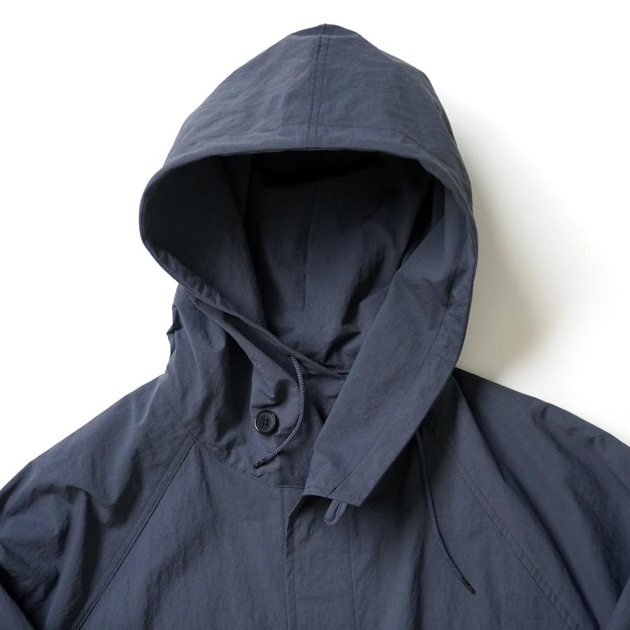 STILL BY HAND スティルバイハンド / BL03263 - BLUE GREY ナイロン フーデッドブルゾン Crispy hooded blouson | STILL BY HAND | 02