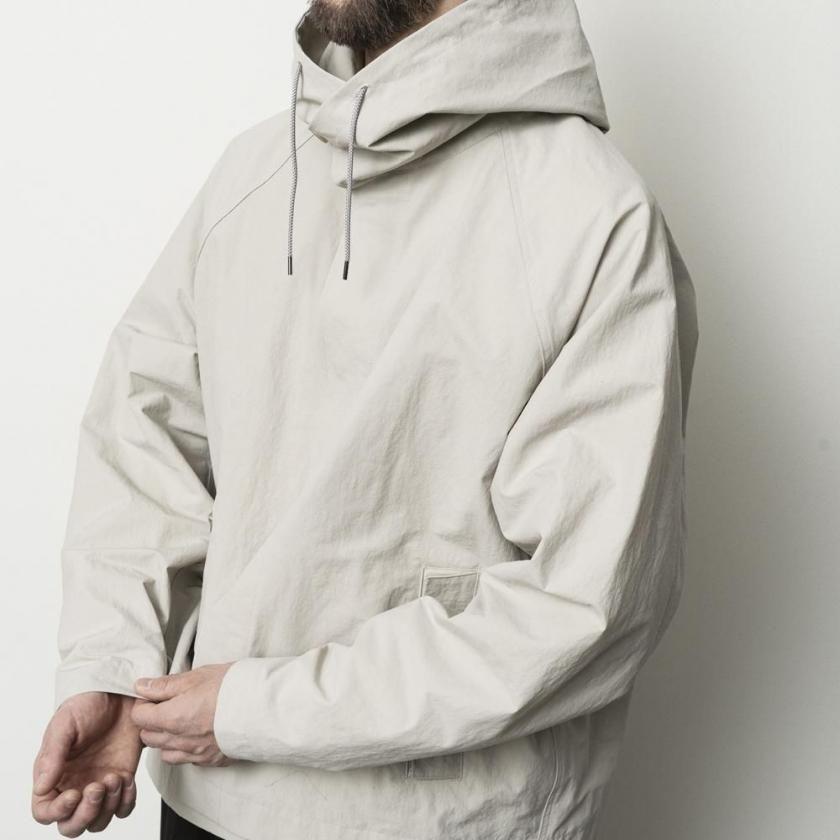 STILL BY HAND スティルバイハンド / BL03263 - BLUE GREY ナイロン フーデッドブルゾン Crispy hooded blouson | STILL BY HAND | 07
