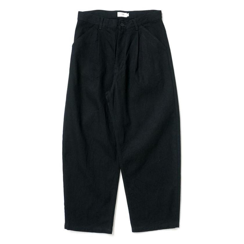 STILL BY HAND スティルバイハンド / DN01263 - BLACK 12オンス ディープタック デニムパンツ 12oz denim deep tuck pants | STILL BY HAND
