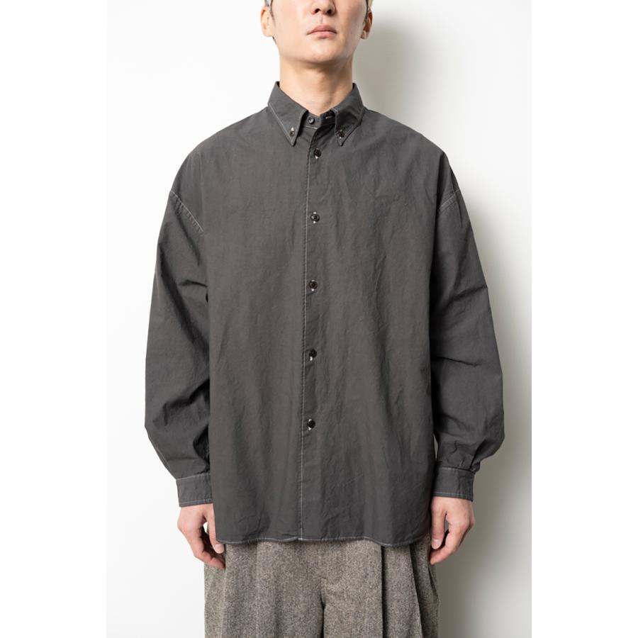 kontor / KON-SH01263 - CHARCOAL ガーメントダイ ボタンダウンシャツ Garment-dyed B.D. shirt |  | 04