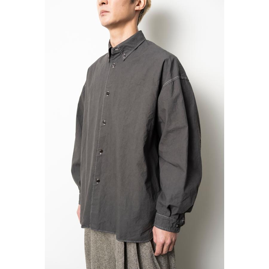 kontor / KON-SH01263 - CHARCOAL ガーメントダイ ボタンダウンシャツ Garment-dyed B.D. shirt |  | 05